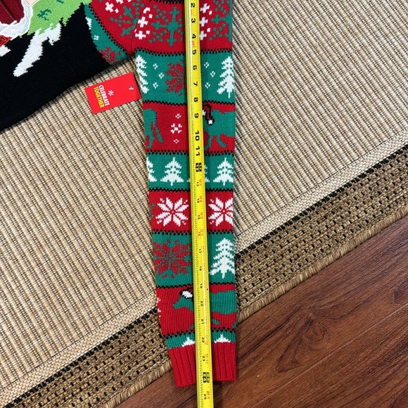 Celebrating Together Christmas Sweater Cow With Sunglasses and cup Holder - Picture 11 of 15